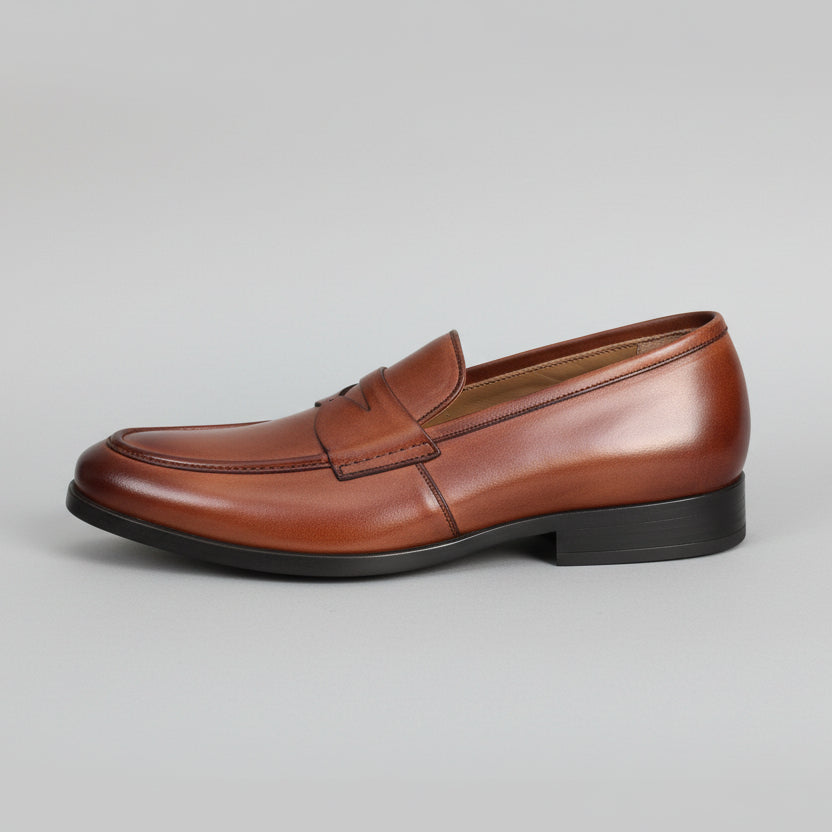 Loafer Cuir Luxe Homme - TABAC