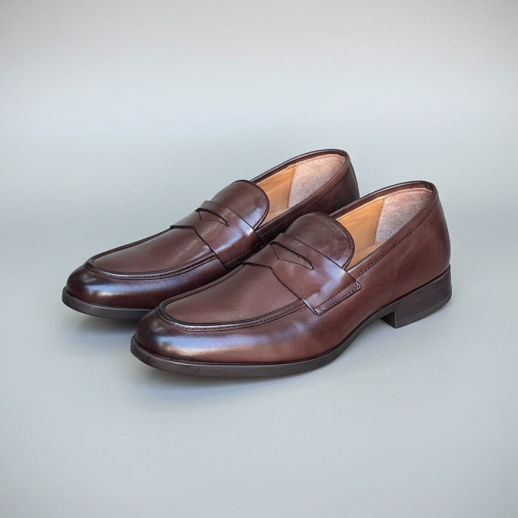 Loafer Cuir Luxe Homme - MARRON