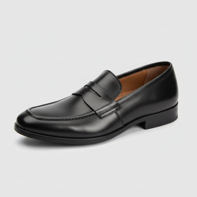 Loafer Cuir Luxe Homme - NOIR - Shopilo Shoes