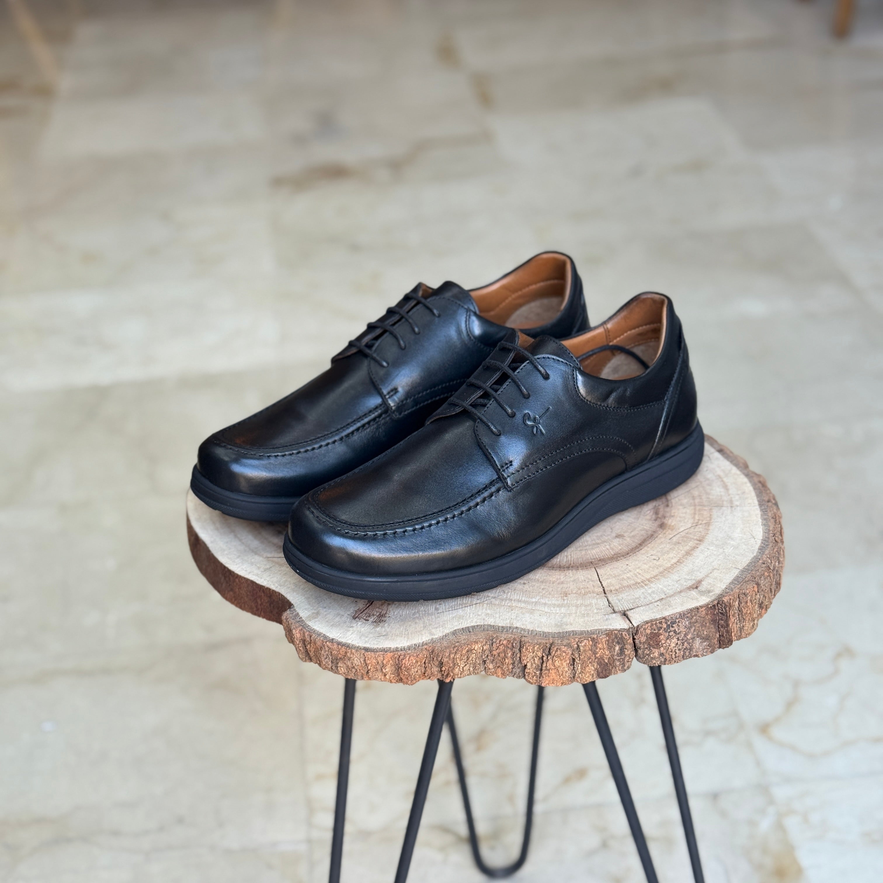 CHAUSSURE MEDICAL EN CUIR 1996 NOIR