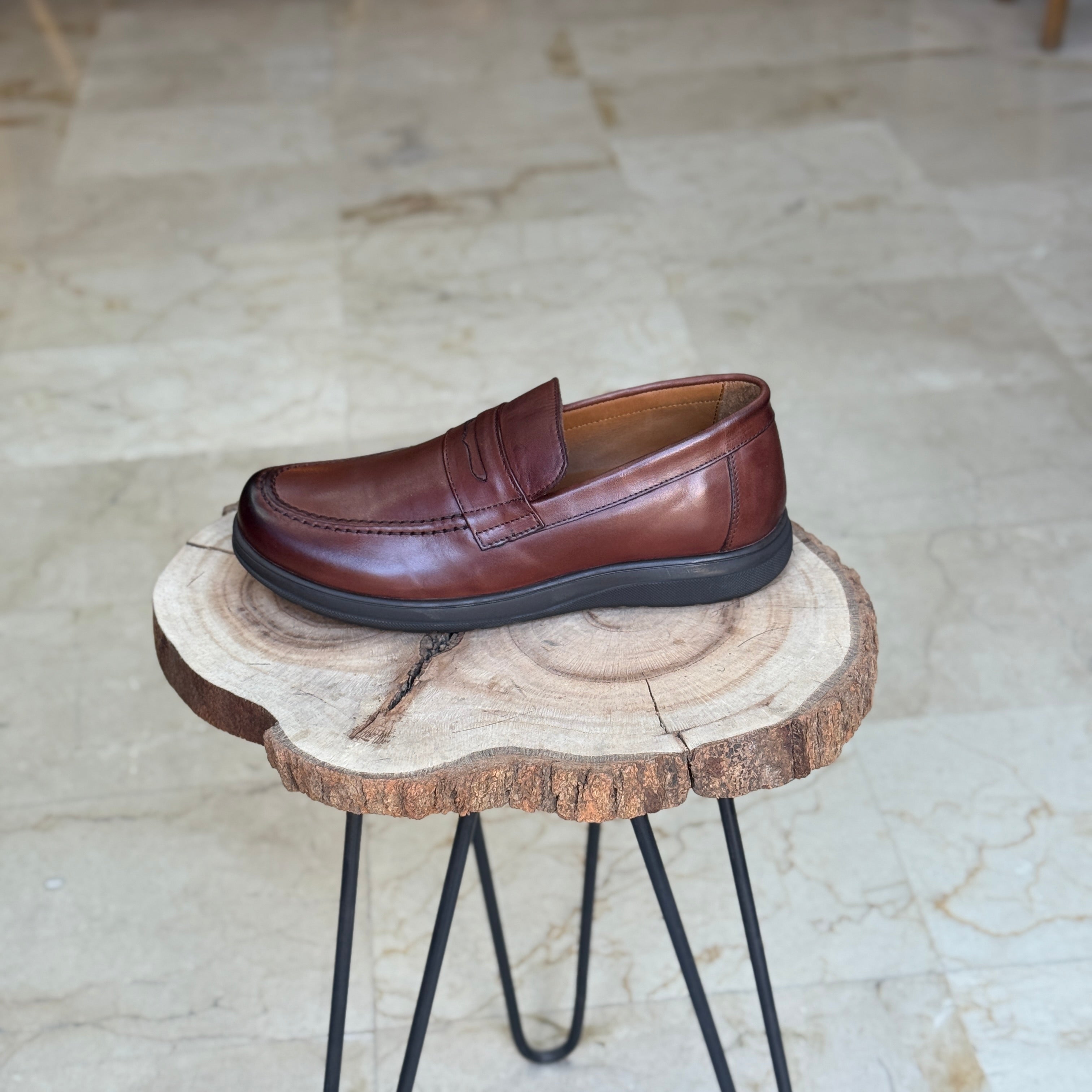 CHAUSSURE MEDICAL EN CUIR 09 MARRON