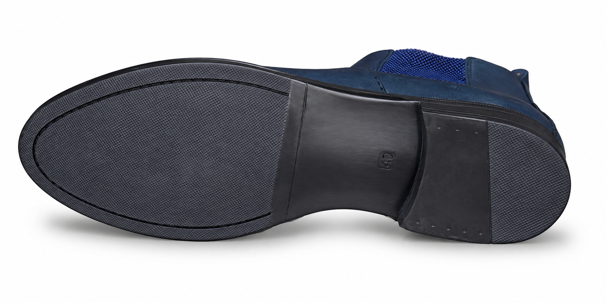 Bottine En Cuir 4060 bleu