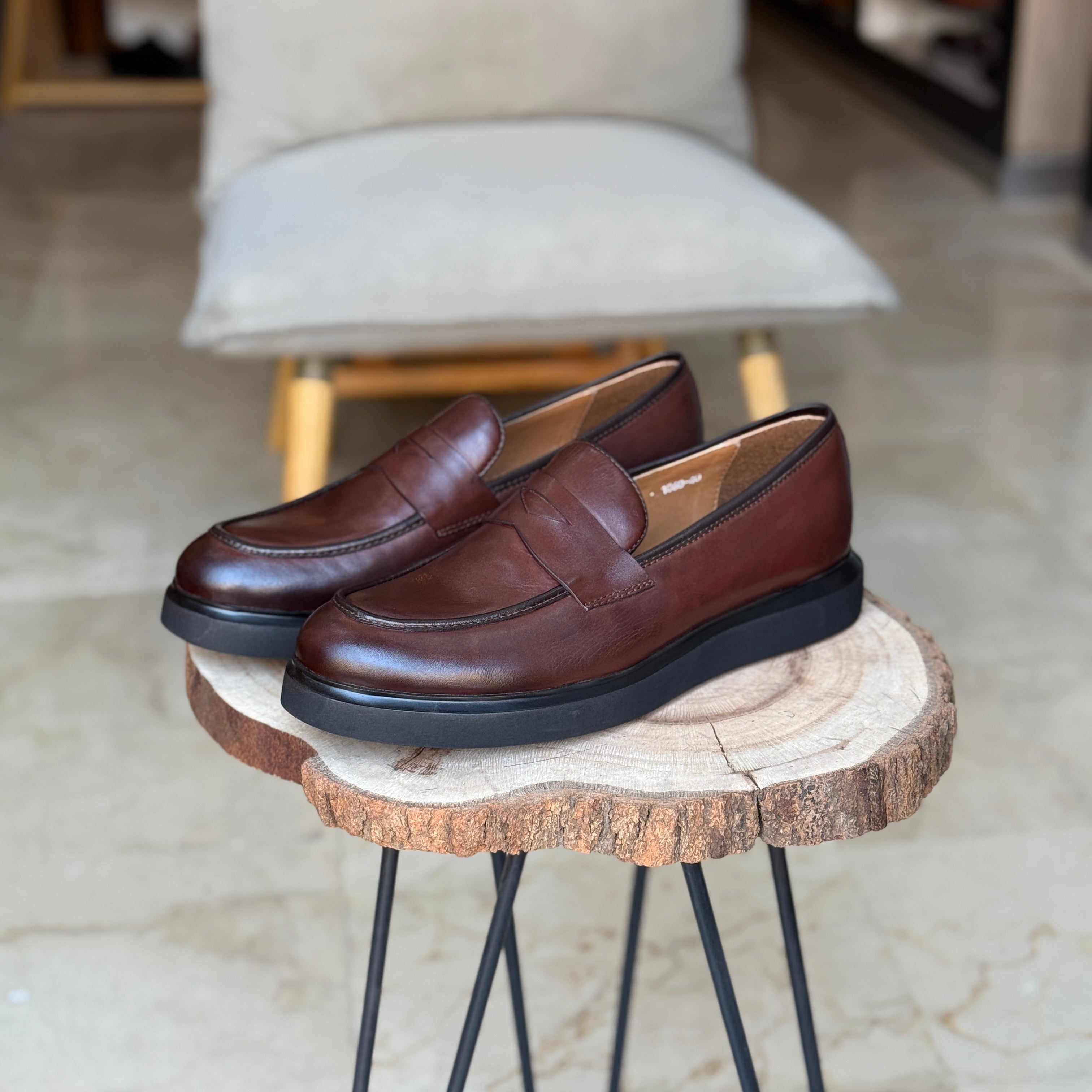 CHAUSSURES EN CUIR VÈRITABLES  DouxPas 1060 MARRON