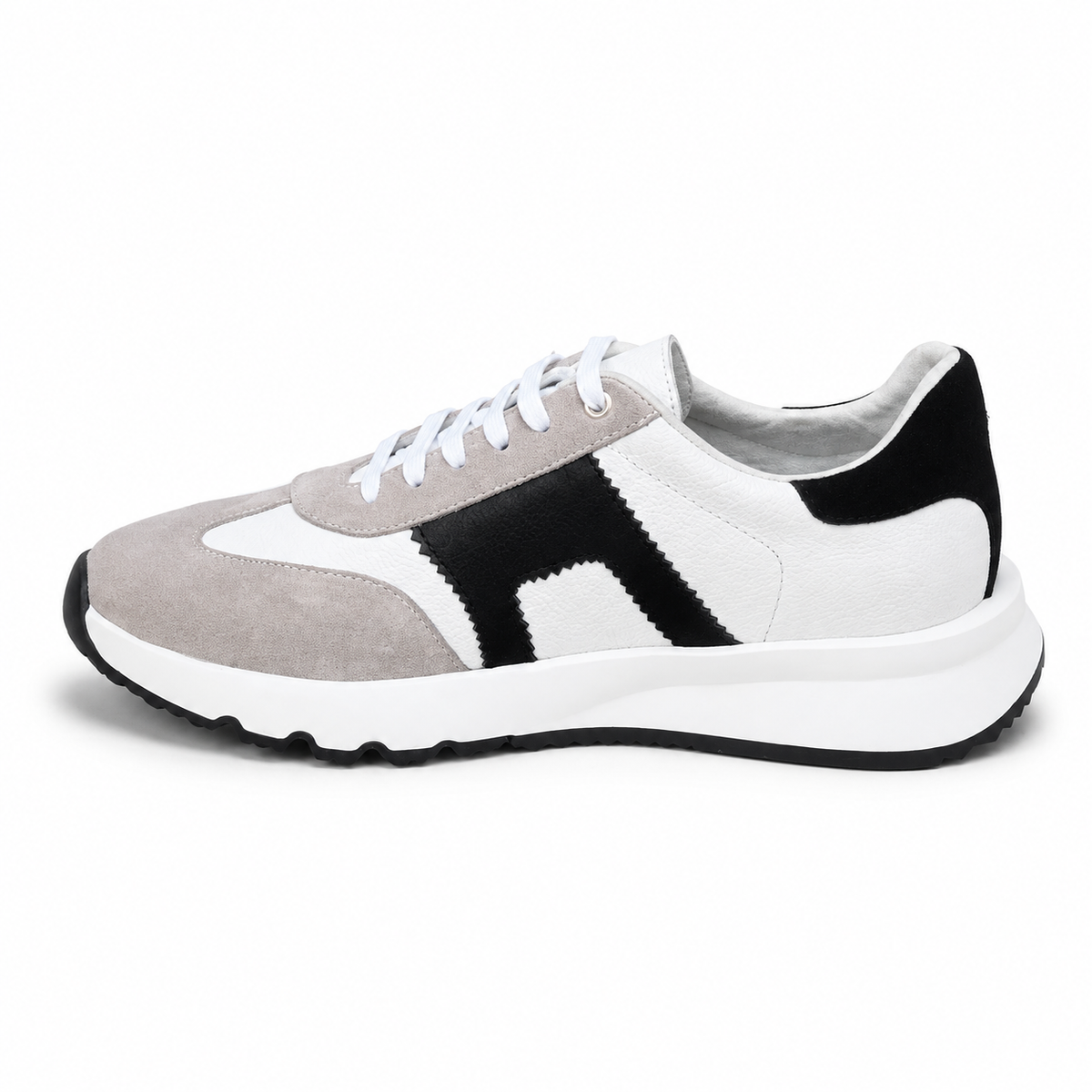 basket en cuir - 926 New BLANC GARNAJ NOIR
