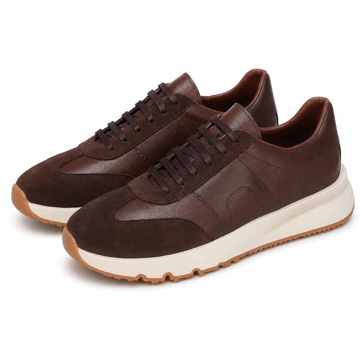 basket en cuir - 926 New MARRON