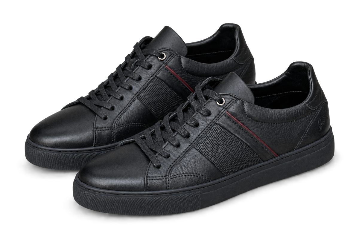 Baskets en Cuir standard noir