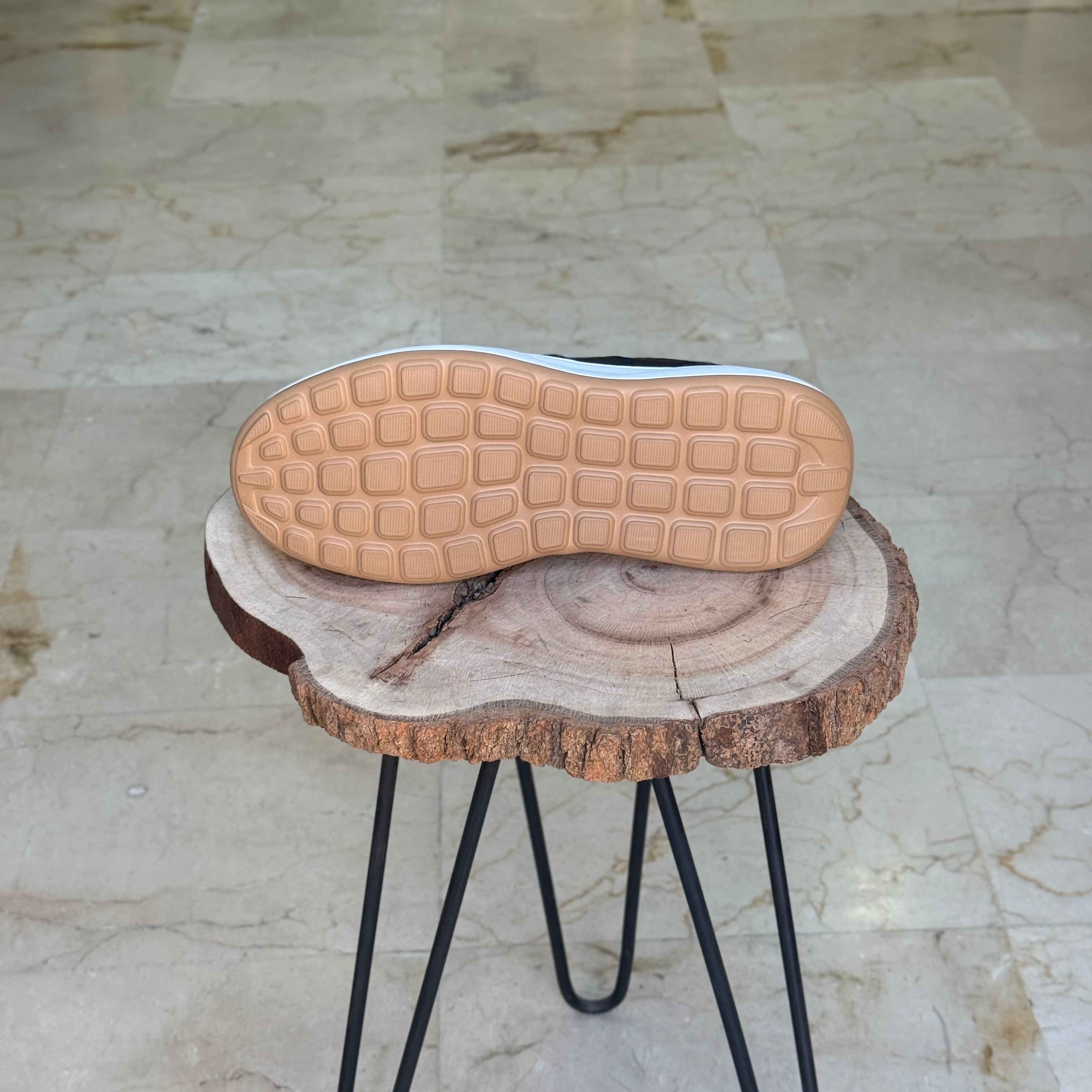 basket en cuir - 874 bleu / b