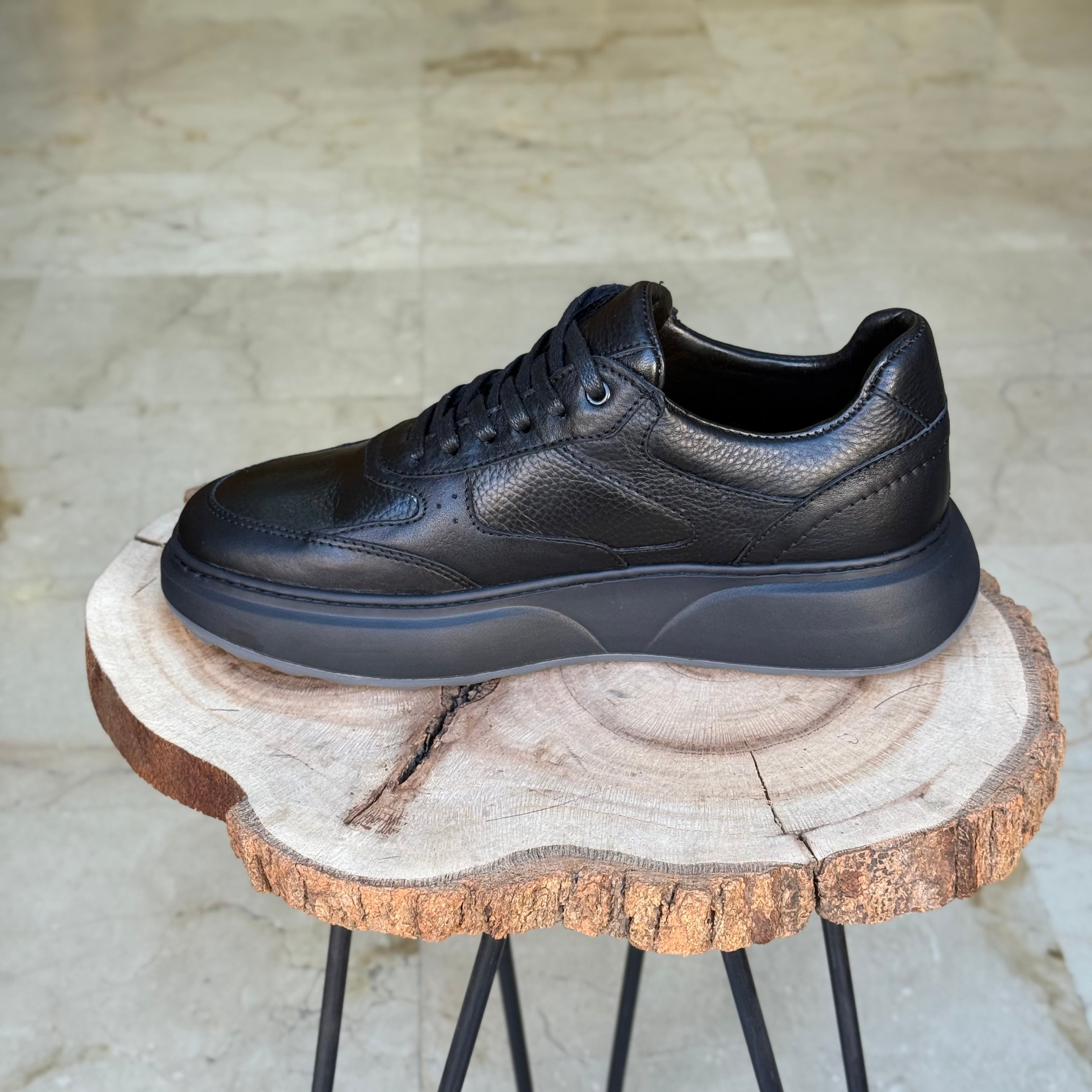 basket en cuir - 874 noir - Shopilo Shoes