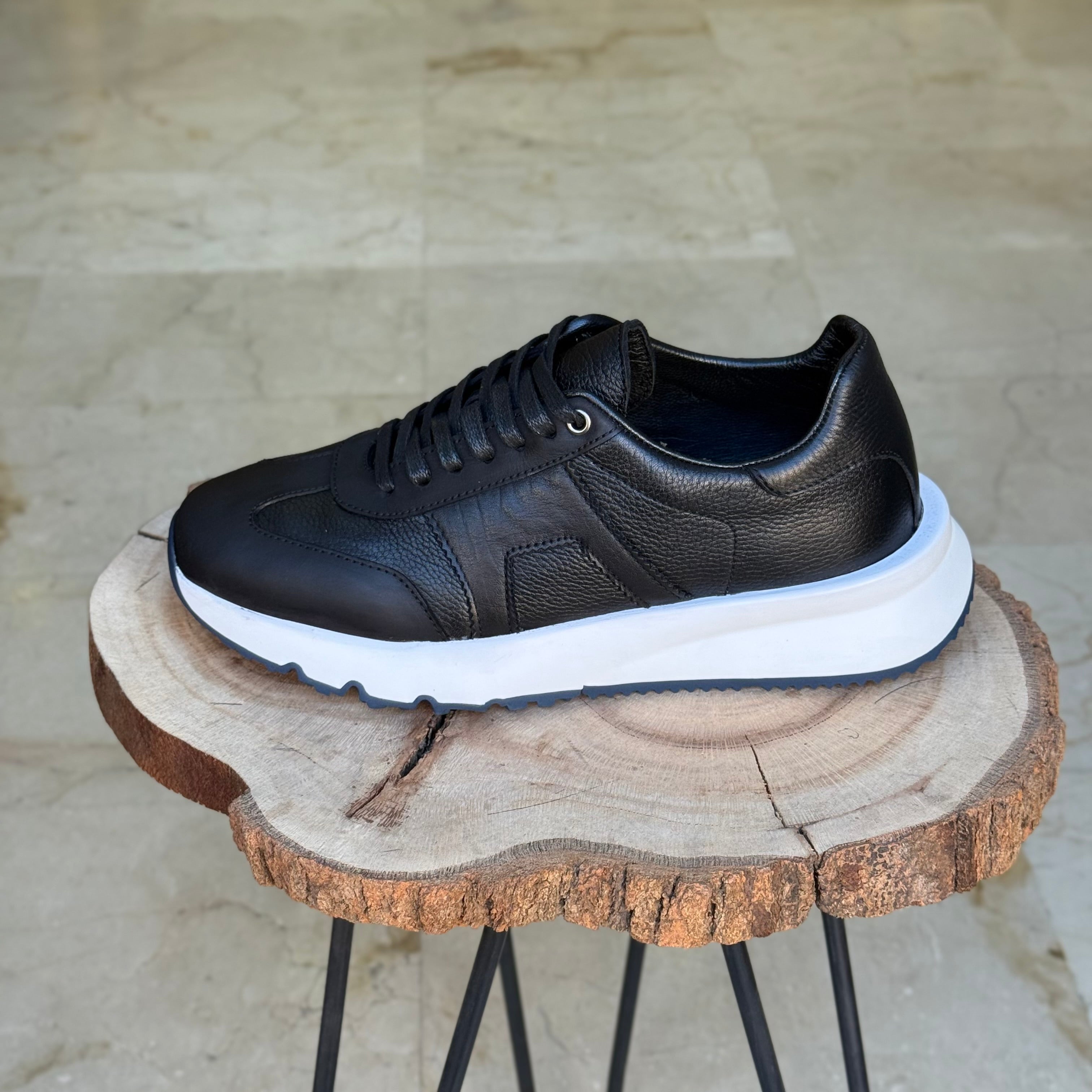 basket en cuir - 926 noir/b - Shopilo Shoes