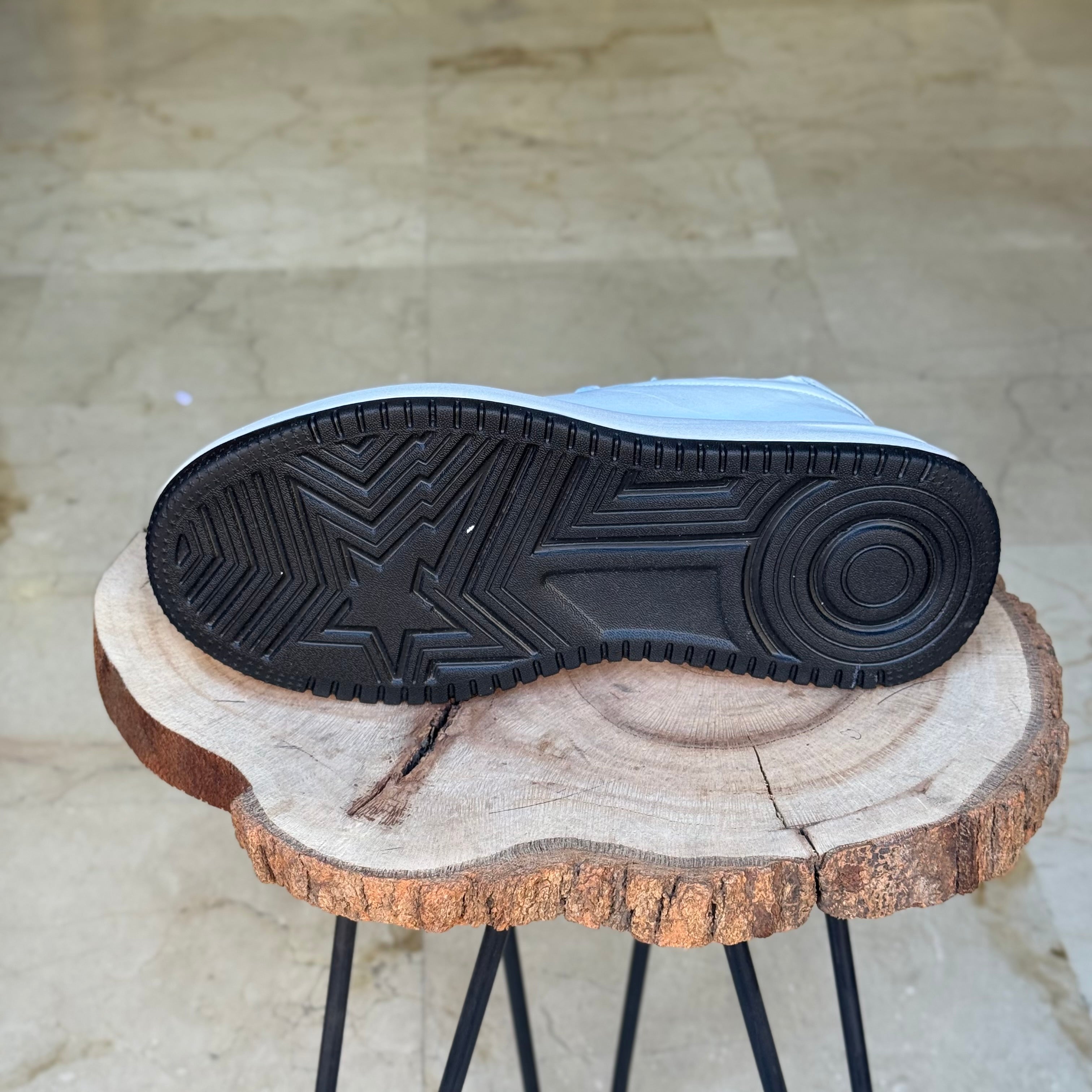 basket en cuir - 825 blanc