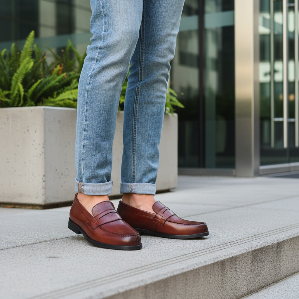 CHAUSSURES EN CUIR DEXTER TABAC