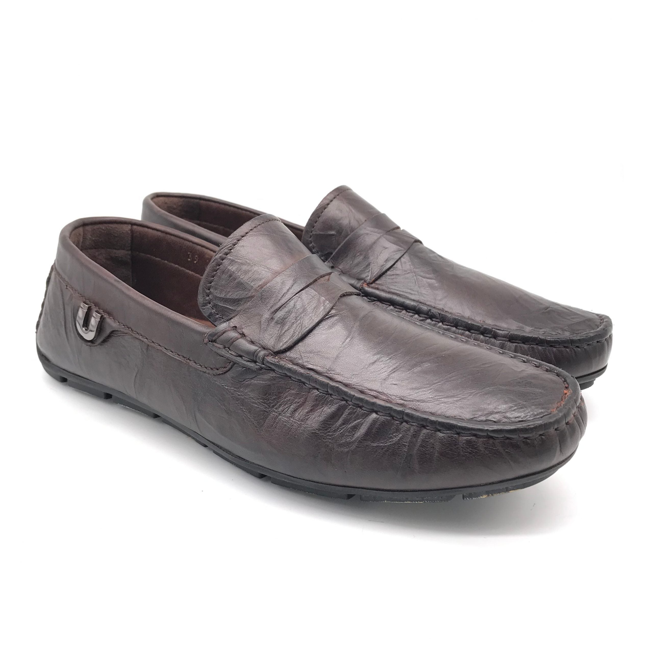 Mocassin En Cuir &1827&Marron