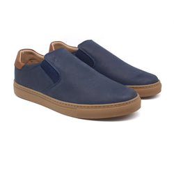 REF: 816 BASKET EN CUIR BLEU-T- B24K 5321