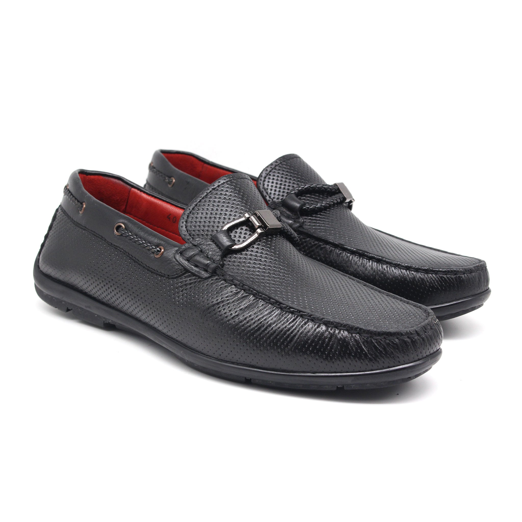 MOCASSIN EN CUIR REF 1828 NOIR AR