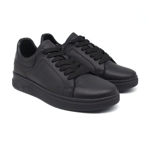 REF: 882 BASKET EN CUIR NOIR 5076