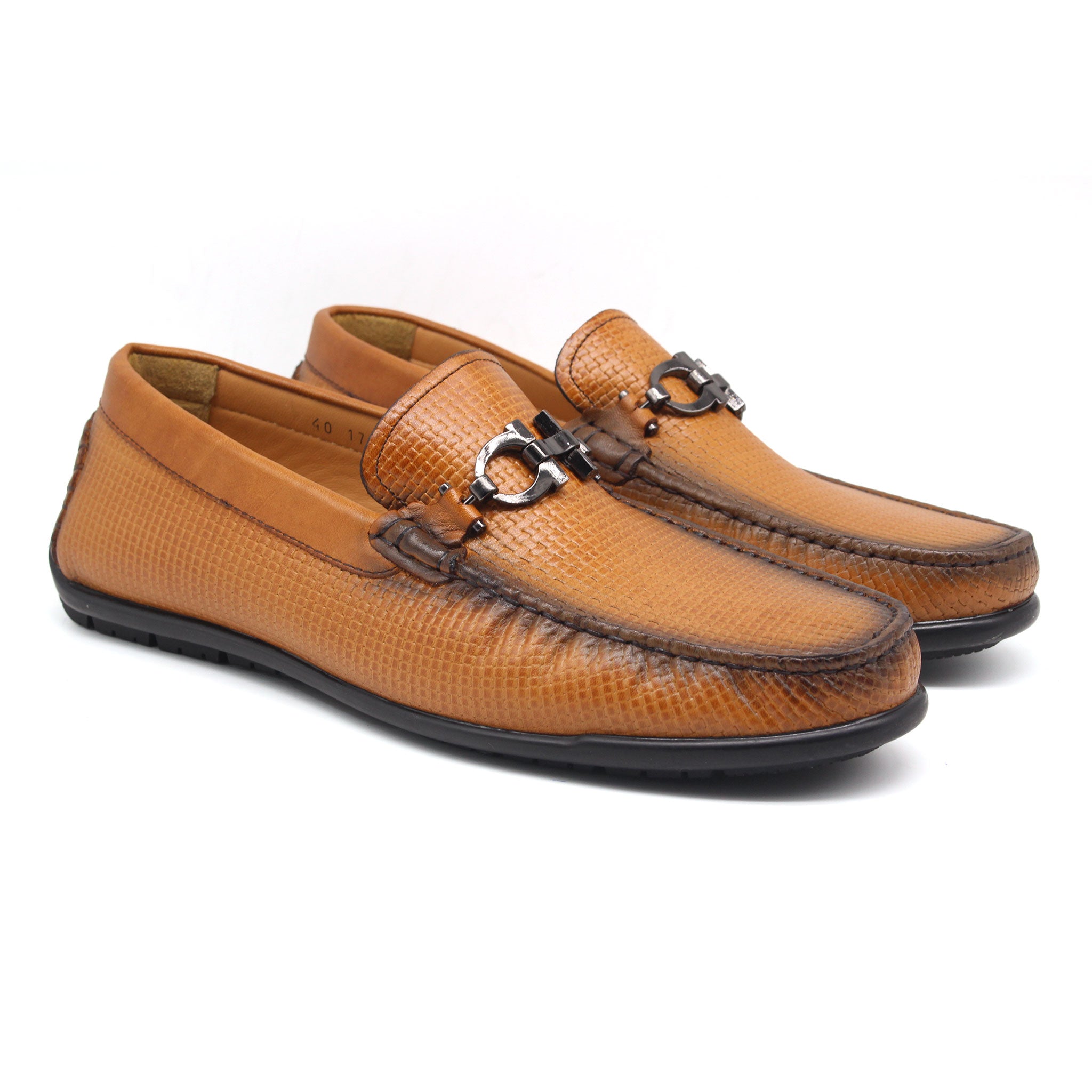 MOCASSIN EN CUIR REF 1717 MARRON CLAIR