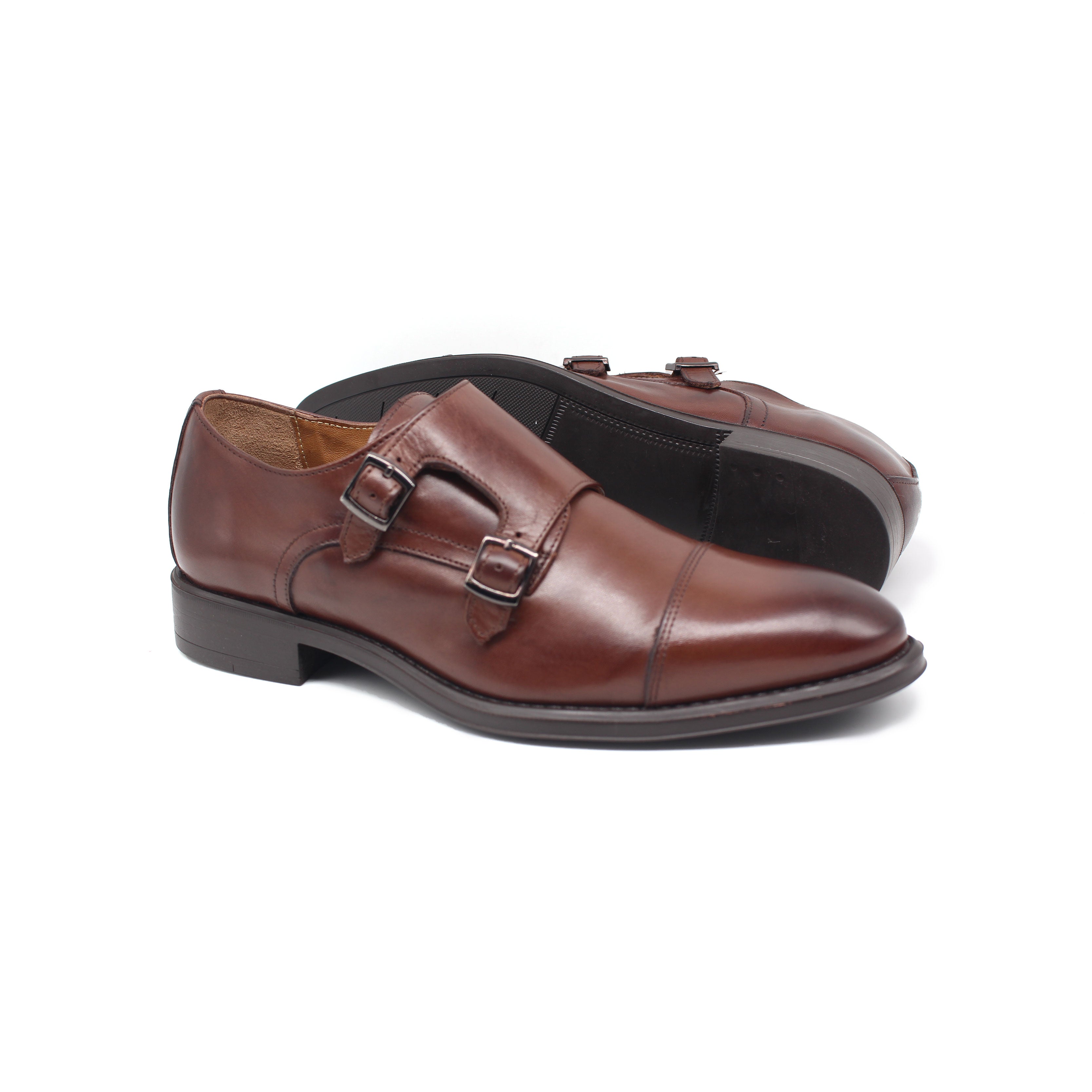 Chaussure Class en Cuir Ref: 610 Marron Foncé