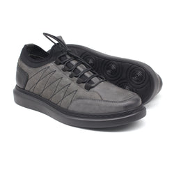 REF: 741 BASKET EN CUIR GRIS