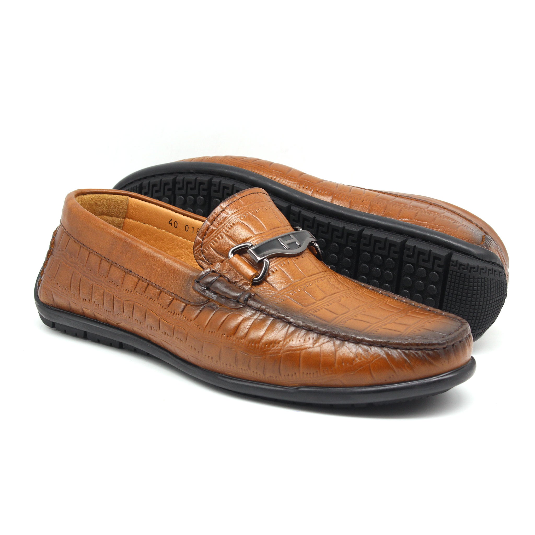 MOCASSIN EN CUIR REF 01818 MARRON CLAIR AR