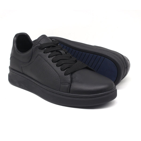 REF: 882 BASKET EN CUIR NOIR 5076