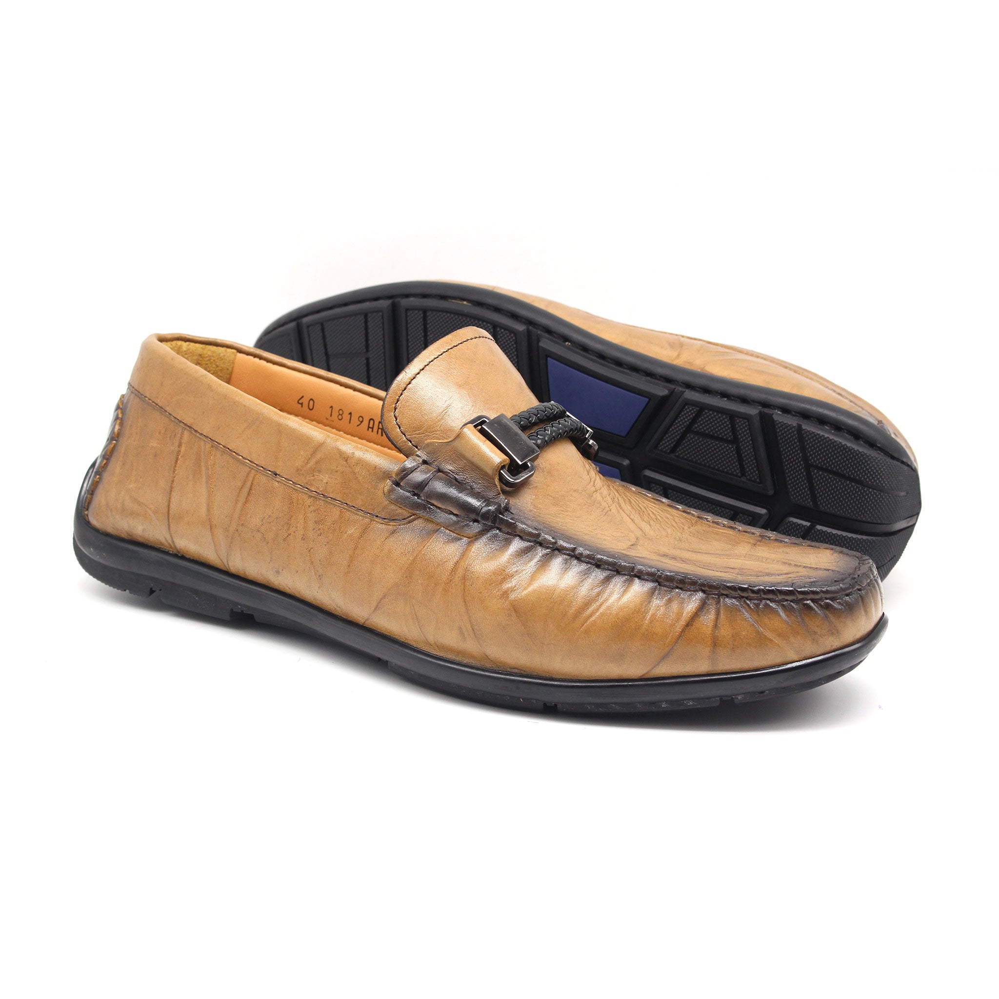 MOCASSIN EN CUIR REF 1819 BEIGE AR