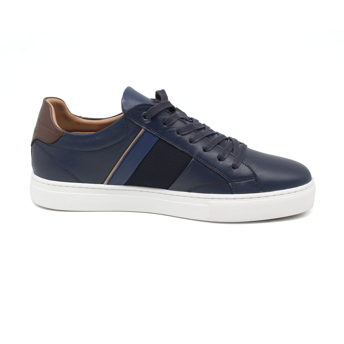 Baskets en cuir standard 718 bleu