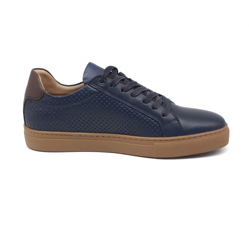 REF: 1528 BASKET EN CUIR BLEU