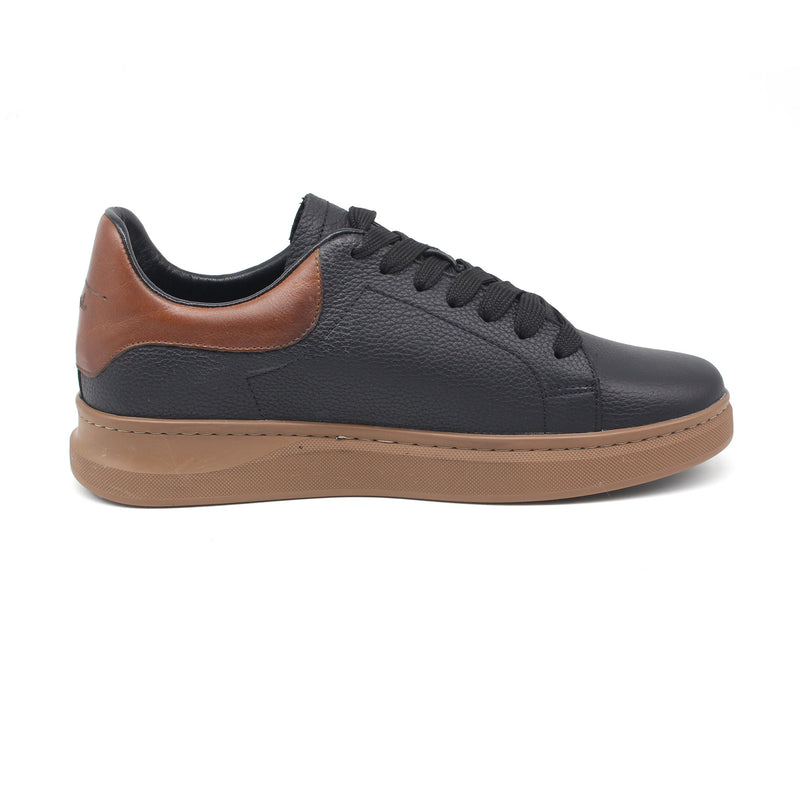 REF: 882 BASKET EN CUIR NOIR - T 5076