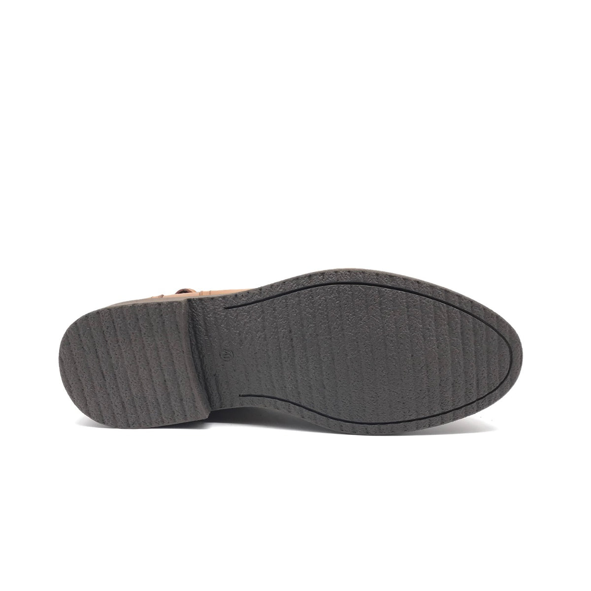 Ref: 6057 Bottine en Cuir Marron Chocolat pr23 - Shopilo Shoes