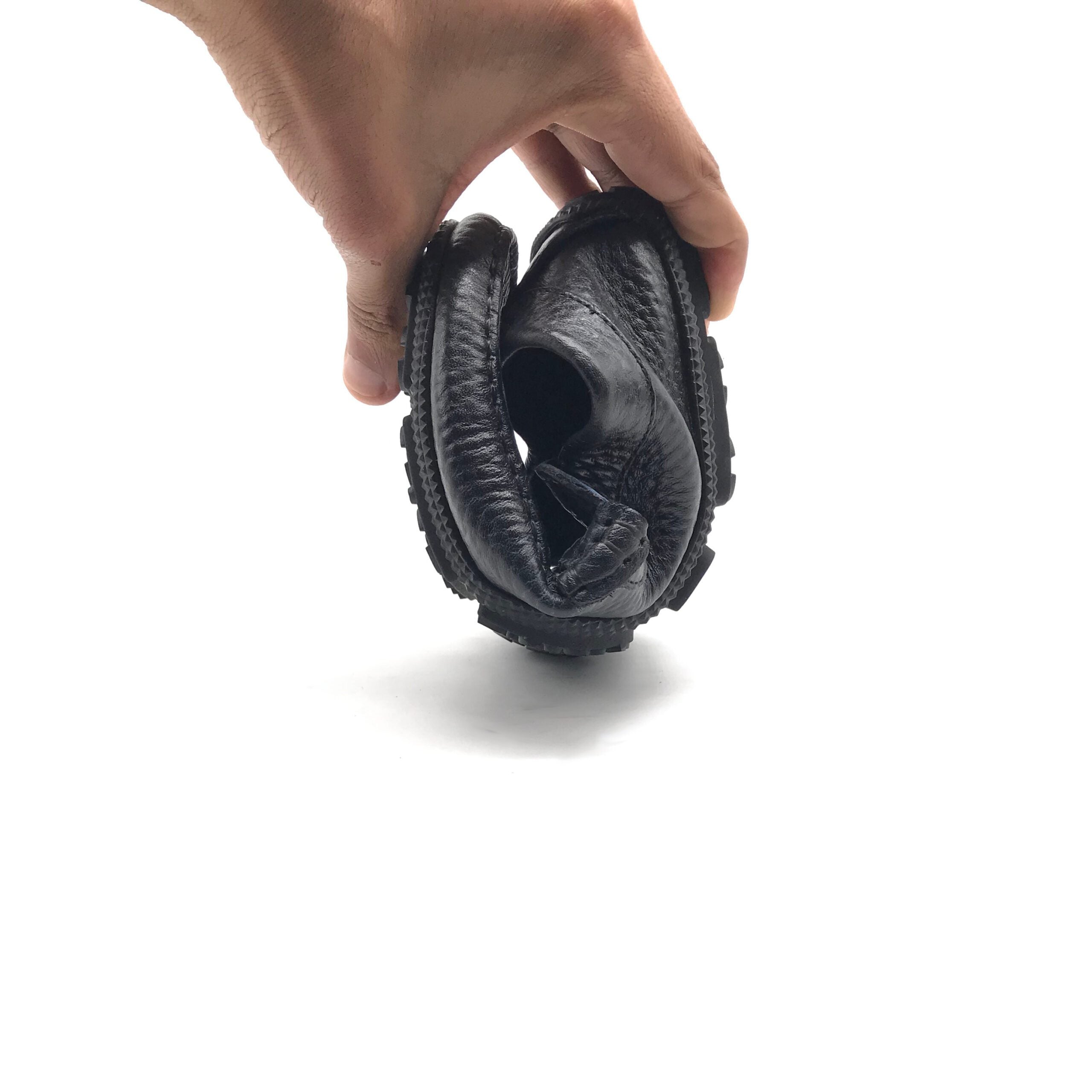 MO1752 Mocassin en Cuir Bleu - Shopilo Shoes