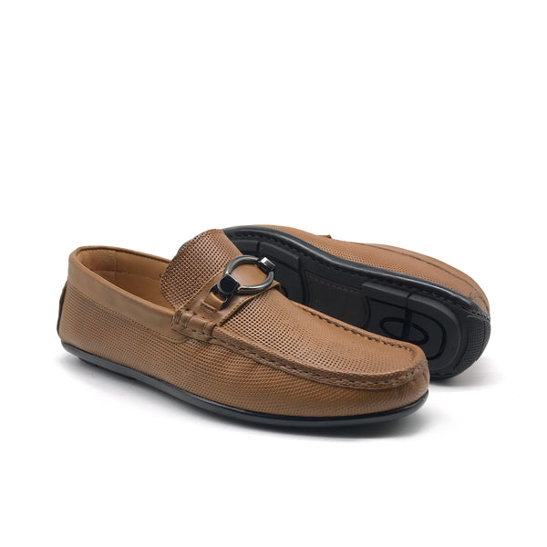 MO1046 Mocassin en Cuir Sablé