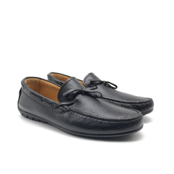1047 Mocassin en Cuir Noir