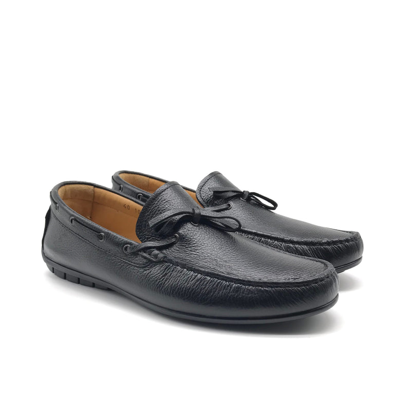 1047 Mocassin en Cuir Noir