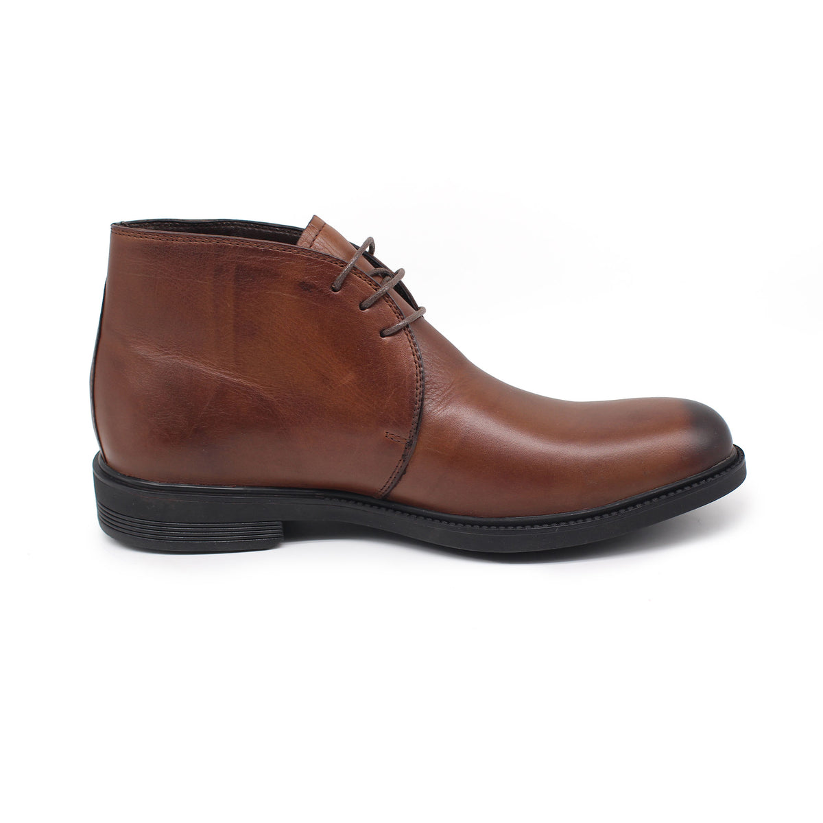 Ref: 1811 Bottine en Cuir Marron Clair 4MDL - Shopilo Shoes